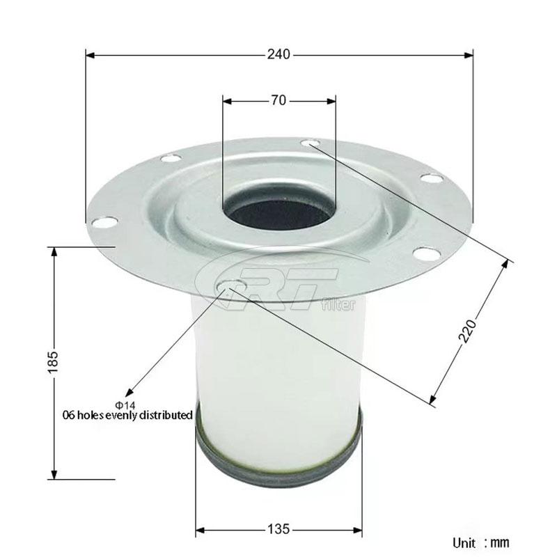 2901-1963-00 Atlas Copco Air Oil Separator Element