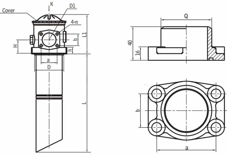 TFA-160x80LC Leemin Suction Filter Housing Replcement