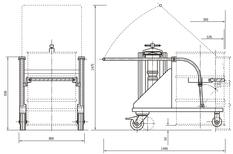 LUCLUCALUCB Series Pushcart Oil Purifier