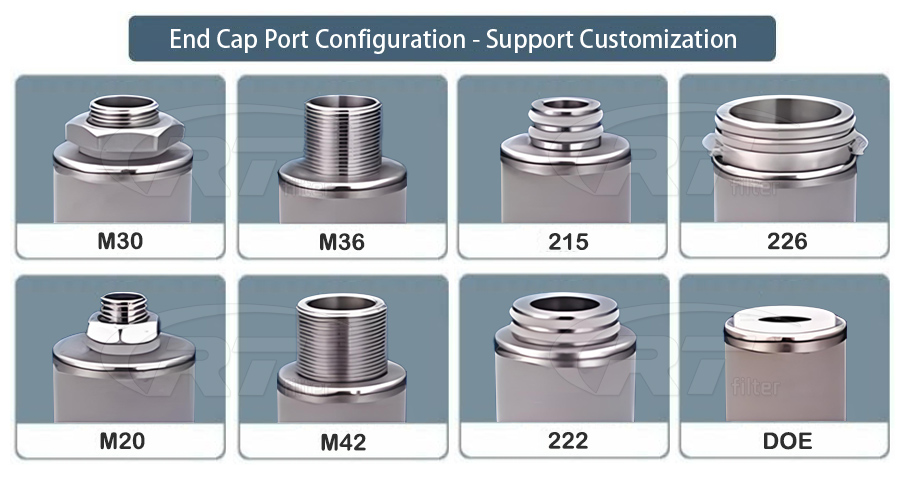 Sintered Titanium Metal Powder Microporous Filter Cartridge